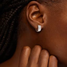 Lnkry Certified 0.8ct Emerald Cut Moissanite Earring Exquisite 14k Gold Filled Circel Earrings For Women Brilliant Wedding Jewel