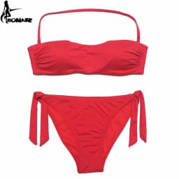 EONAR Bandeau Bikinis Women Swimsuit Push Up Brazilian Bikini Set Swimwear Female Bathing Suits Maillot De Bain Swimming