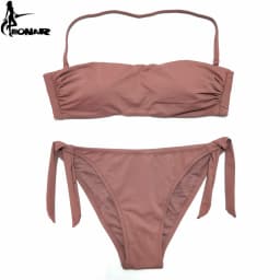 EONAR Bandeau Bikinis Women Swimsuit Push Up Brazilian Bikini Set Swimwear Female Bathing Suits Maillot De Bain Swimming