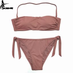 EONAR Bandeau Bikinis Women Swimsuit Push Up Brazilian Bikini Set Swimwear Female Bathing Suits Maillot De Bain Swimming