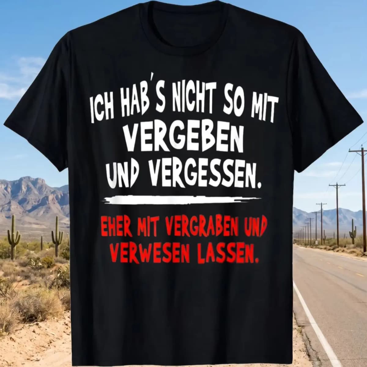 1Pcs 100% Cotton Ich Hab S Nicht so O-Neck Short Sleeves T-Shirt Print Plus Size Comfortable Casual Wear, Machine Washable