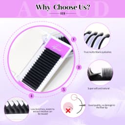 10 Cases/Lot Super Matte Black False Eyelashes Extension Soft Natural Cashmere Eyelash Premium Mega Volume Classic Lash Wholesal