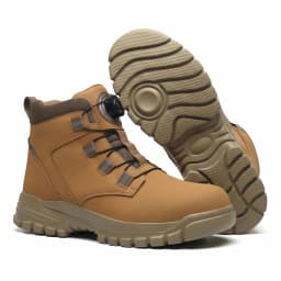 Breathable Men's Safety Sneakers Tough Men's Work Boots Anti Impact Anti Smash Wear Resistant Construction Industrial Shoes