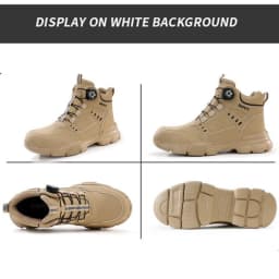 Breathable Men's Safety Sneakers Tough Men's Work Boots Anti Impact Anti Smash Wear Resistant Construction Industrial Shoes
