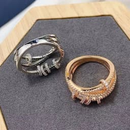 Luxury Classic High Quality Fashion s925 Silver Time Running Rotatable Moissanite Ring Accessories Jewelry RingHoliday gift