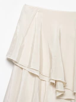 KONDALA Elegant Tiered Ruffled Asymmetrical Skirt Women's Trendy Midi Skirt New 2026 Spring Summer Fashion Vacation Party Skirt