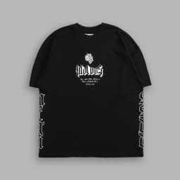 US SIZE NEW "SIDE BY SIDE" OVERSIZED TEE IN BLACK Men T Shirts Y2k DARK Gothic Short Sleeve T-Shirt Harajuku Hip Hop Couple Tops