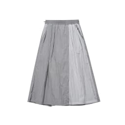 Women's Water-Repellent Summer Skirt-Pants – Mid-Waist, Asymmetrical Hem & Color-Block Design for Urban Outdoor & Casual Wear