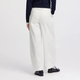 Semir Women Pants Washed Brushed Curved Barrel Leg Elastic Waist Loose Casual Autumn Trousers Daily Wear 2026