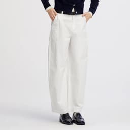 Semir Women Pants Washed Brushed Curved Barrel Leg Elastic Waist Loose Casual Autumn Trousers Daily Wear 2026