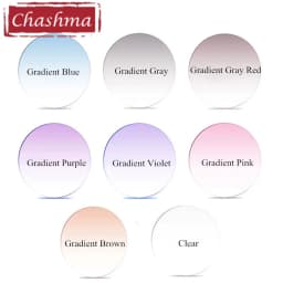 Chashma Brand Myopia and Reading 1.61 Index M 8 Clear Lens Eyes Optical Glasses Custom Make Prescription Colored Lenses
