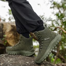 Men's High-Top Large-Size Fashionable Outdoor Hiking Boots, with Comfortable Lining, Flexible and Thick Sole, Excellent Grip, Suitable for Outdoor Hiking, Trekking, Camping, and Other Activities