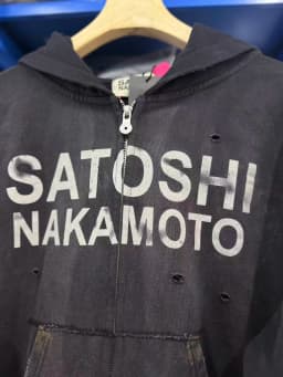 WASHED SATOSHI NAKAMOTO 26SS Luke Logo-Printed Hole Cardigan Hoodie Men Women High Quality Heavy Fabric Hooded Pullover