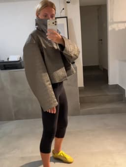 Women Cropped PU Leather Jackets Chic Stand Collar Wide Flare Sleeve Asymmetrical Wrap Open Front Coat 2026 Autumn Loose Jacket