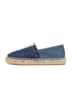Espadrilles Women's Shoes Luxury Denim PATCHWORK Flat Platform Stylish and Trendy Footwear for Fashion-Forward Females