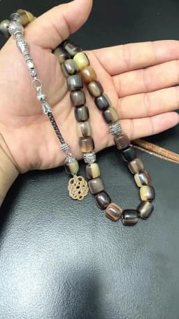 Natural ox horn Tasbih Men 33 prayer beads rosary Muslim rosary arabic misbaha turkish islamic Collection level bracelet