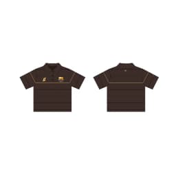 Y2k Barca Polo Shirt Retro Two Color Embroidered Logo Men Women Sweatshirt High Street Casual Streetwear Unisex Boxy Polo Shirt