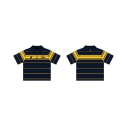 Y2k Barca Polo Shirt Retro Two Color Embroidered Logo Men Women Sweatshirt High Street Casual Streetwear Unisex Boxy Polo Shirt
