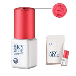 5 Bottles Original Korea Sky S+ Plus Type Glue for Eyelash Extensions Supplies 5ml Sky Red Cap Makeup Tools Sealed Bag Wholesale