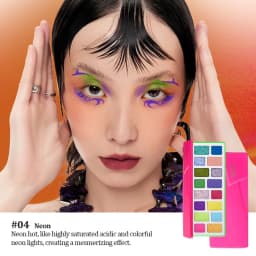 Cheeryep Qianyan Eyeshadow Palette, Multi-Finish & Anti-Fallout Formula, Silky Application, Neutral Base Tones, Professional-Gra