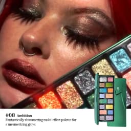 Cheeryep Qianyan Eyeshadow Palette, Multi-Finish & Anti-Fallout Formula, Silky Application, Neutral Base Tones, Professional-Gra
