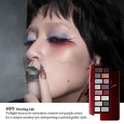 Cheeryep Qianyan Eyeshadow Palette, Multi-Finish & Anti-Fallout Formula, Silky Application, Neutral Base Tones, Professional-Gra