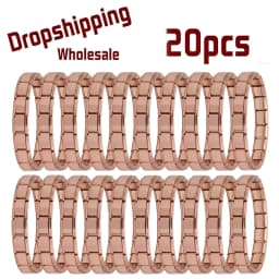 Hapiship 20Pcs 9mm Italian Charm Bracelet,Stainless Steel DIY Composable Chain,Solid‑Color,Wholesale Dropshipping for Men Women