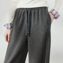 TOYOUTH Women's Glutinous Rice Velvet Straight Leg Pants 2026 Autumn New Soft Hip Concealing Leg Shaping Relaxed Trousers