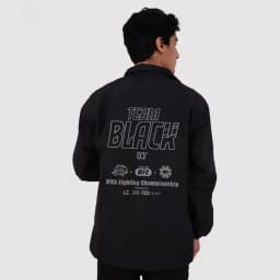 Unisex Black Zipper Jacket, Jinx Manhwa Team Black Jaekyung Cosplay Coat MMA Fight Championship Casual Costume