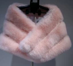 Winter Scarves Woman Faux Fox Fur Coat Fur Shawl Jackets for Women Cloak with Pocket White, Pink, Gray Women's Winter Jacket