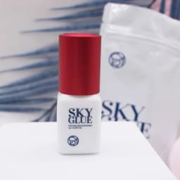 5 Bottles Original Sky Glue for Eyelash Extensions 5ml Korea Sky S Plus Type Red Cap Glue Professional False Lash Adhesive Tools