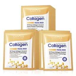 30PCS Collagen Facial Mask, Anti-Aging & Hydrating Mask Pack, Deep Moisturizing, Improve Dry Skin, Smooth & Repair Skin, Daily Face Care Masks for All Skin Type
