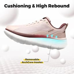 FitVille Women's Extra Wide Walking Sneakers, Breathable Lightweight Running Shoes with Arch Support for Flat Feet and Heel Pain