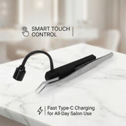 LED Lash Lamp 1W 395nm Fast Glue Curing Light and Portable Tweezers for Eyelash Extension Lash Extension Lamp Lash Tweezers Lamp