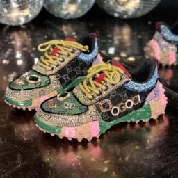 Women's Fashion Casual Shoes Water Diamond Thick Bottom Women's Sparkling Crystal Luxury Sports Shoes Designer Vulcanized Shoes
