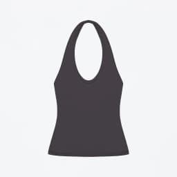 Tank Halter Neck Camisole High Elasticity Slim Fit Backless Top U-Neck Halter Backless Slim Fit Camisole Versatile Outerwear Base Shirt Spicy Girl Style Sleeveless Top