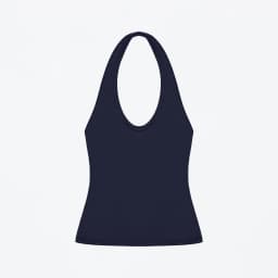 Tank Halter Neck Camisole High Elasticity Slim Fit Backless Top U-Neck Halter Backless Slim Fit Camisole Versatile Outerwear Base Shirt Spicy Girl Style Sleeveless Top