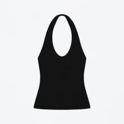 Tank Halter Neck Camisole High Elasticity Slim Fit Backless Top U-Neck Halter Backless Slim Fit Camisole Versatile Outerwear Base Shirt Spicy Girl Style Sleeveless Top