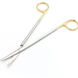 TC metzenbaum scissors curved delicate tissue cutting tonsil blunt narrow tips surgical operation theater gynecology surgery kit