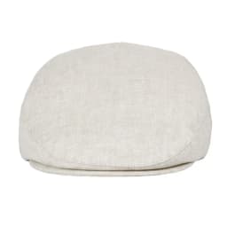 BOTVELA Linen Flat Cap for Men Women Herringbone Linen Newsboy Cap Lightweight Driver Ivy Hat Bakerboy Hat Summer Boina for Male