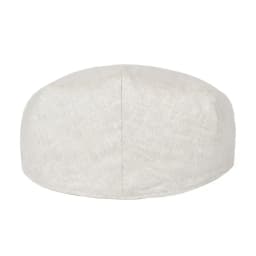 BOTVELA Linen Flat Cap for Men Women Herringbone Linen Newsboy Cap Lightweight Driver Ivy Hat Bakerboy Hat Summer Boina for Male