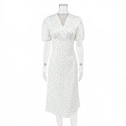 TARUXY Stylish Printed Maxi Dress Women Elegant Slim V-Neck Short-Sleeve Evening Dress Summer New Casual Commuter Female Dress