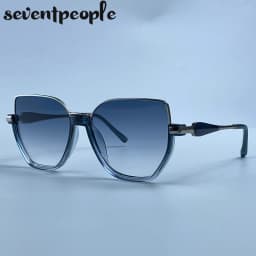Oversized Sexy Cat Eye Sunglasses Women Big Frame 2026 Luxury Brand Classic Polygon Sun Glasses for Ladies Retro Shades UV400