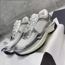 High quality unisex flat sports shoes, casual women's shoes, lace patterns, running shoes, luxurious casual patchwork shoes