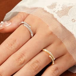 Lnngy Certified Moissanite Opening Ring for Women Girls Sparkling Lab Diamond Half Eternity Wedding Ring Adjustable Jewelry Gift