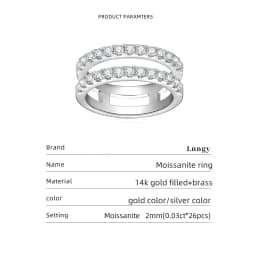Lnngy Certified Round Cut Moissanite Halo Engagement Ring for Women Sparkling Lab Diamond Wedding Band Jewelry Gift