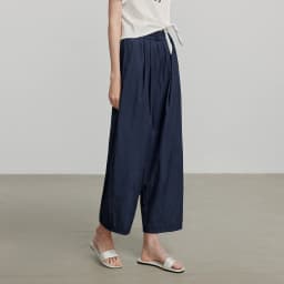 TOYOUTH Women Pants 2026 Summer New Lazy Relaxed Lightweight Casual Pants Cotton Crepe Texture Pleated Yamamoto Pants