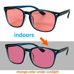 SHINU FL41 Tinted Glasses FL-41 Migraine Glasses Block 480-520nm Blue Green Light Anti Photophobia Tint Color Sunglasses Women