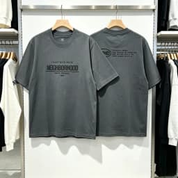 Japan Tokyo NBHD Pockets Print Label T Shirt Men Women High Quality Black Gray White Loose Short Sleeve Cotton T-shirts Tops Tee