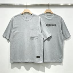 Japan Tokyo NBHD Pockets Print Label T Shirt Men Women High Quality Black Gray White Loose Short Sleeve Cotton T-shirts Tops Tee